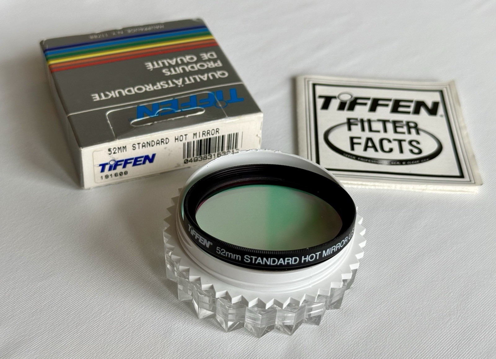 Tiffen 52mm Standard Hot Mirror Filter NEW In Box W/32 page “Filter Facts” Tiffen 52mm Standard Hot Mirror Filter NEW In Box W/32 page “Filter Facts”