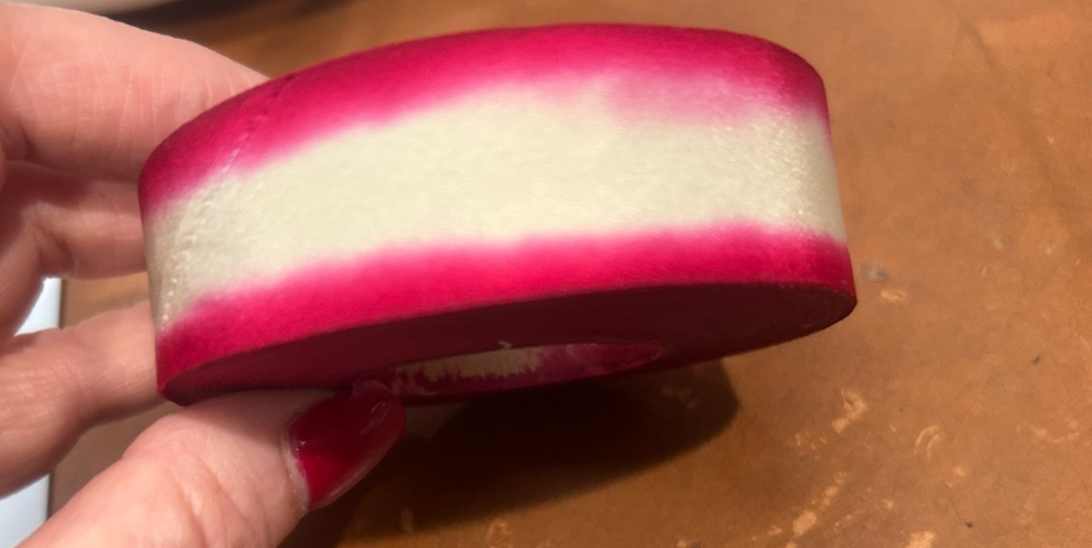 silk ribbon hand dyed 1\