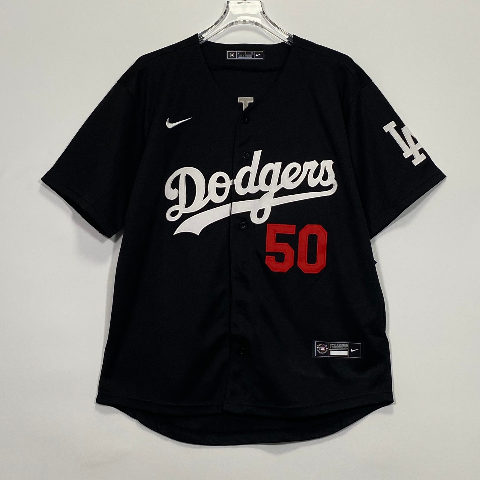 Mookie Betts #50 Baseball Jersey, Embroidered, Black