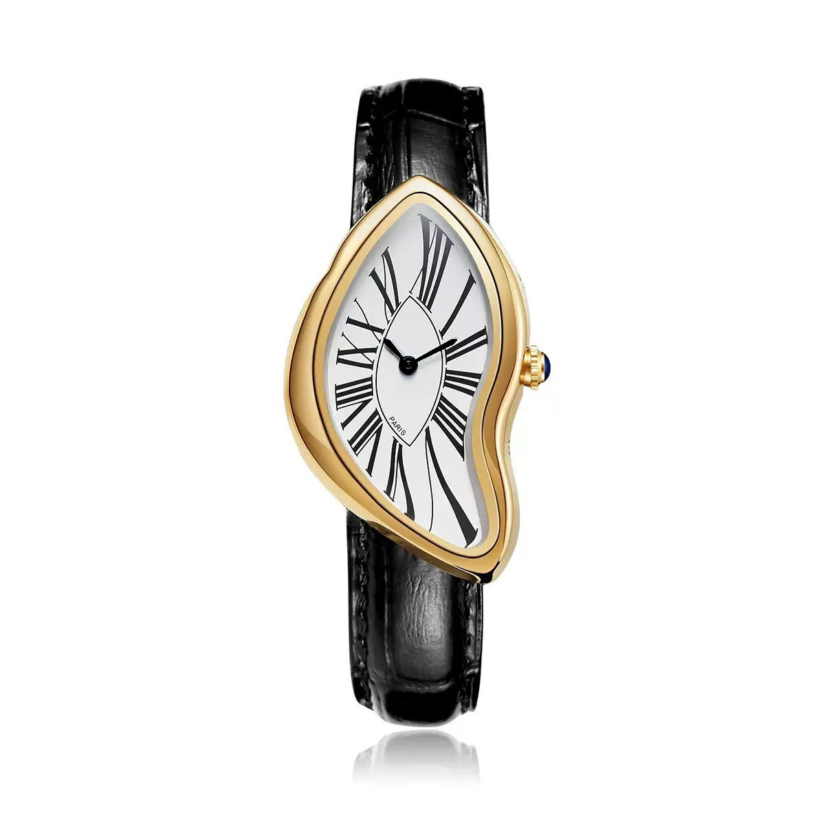 Melting Crash Watch Dali Paris French Vintage Rare Irregular Shape Waterproof US