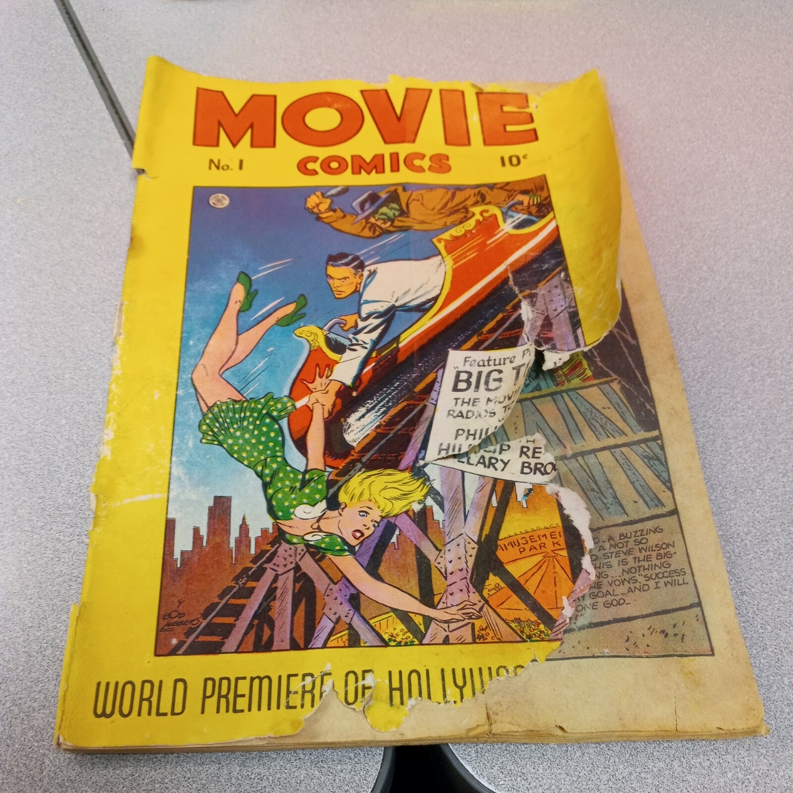 Movie Comics #1 Fiction House 1946 golden age 1st appearance big town radio show Movie Comics #1 Fiction House 1946 golden age 1st appearance big town radio show