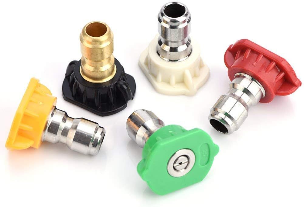 5Pcs Pressure Washer Spray Tips Nozzles High Power Kit Quick Connect 1/4\