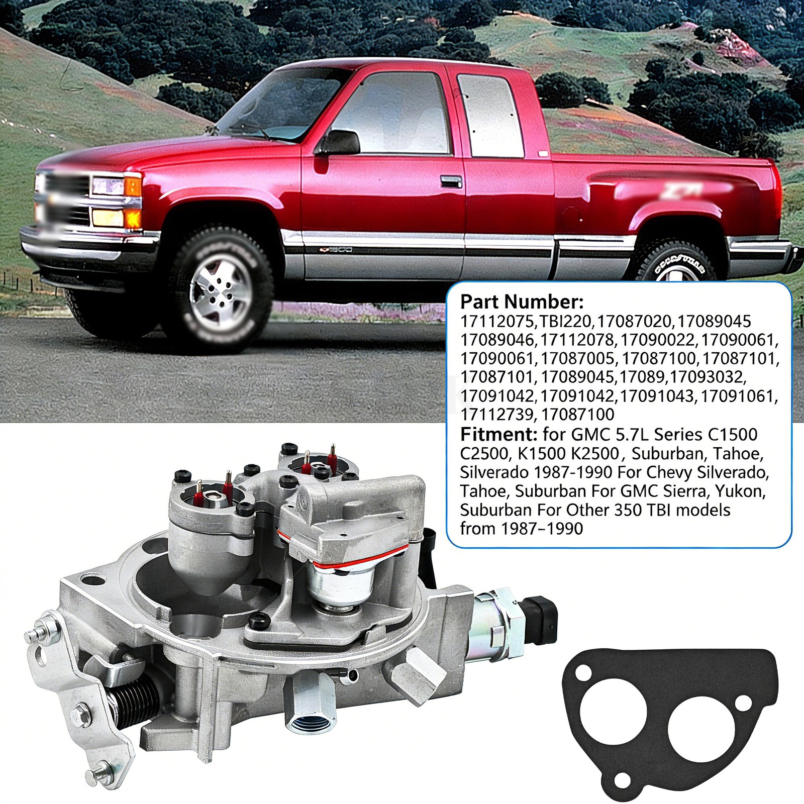 TBI Throttle Body For 1987-1990 CHEVY/GMC 350 5.7 Truck Silverado Tahoe Suburban TBI Throttle Body For 1987-1990 CHEVY/GMC 350 5.7 Truck Silverado Tahoe Suburban
