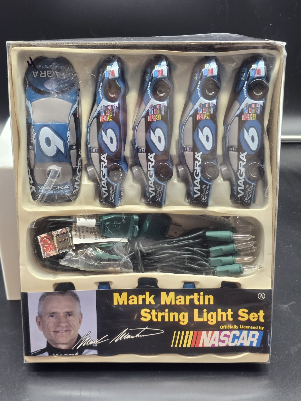 NASCAR Mark Martin #6 VIAGRA String Light Set 6 ft- Brand new in box NASCAR Mark Martin #6 VIAGRA String Light Set 6 ft- Brand new in box