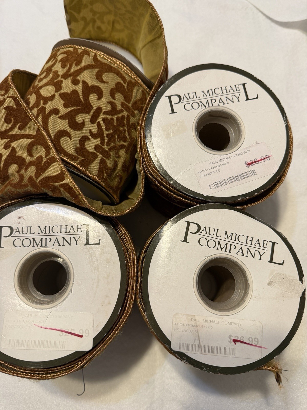 Paul Michael Co. Ribbon Luxurious Gold 4\ Paul Michael Co. Ribbon Luxurious Gold 4\