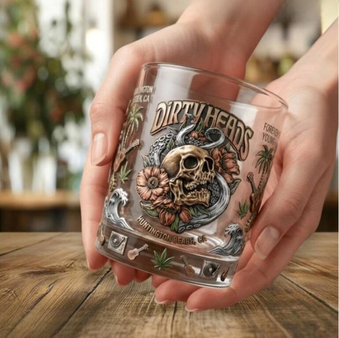 [No box] Dirty Heads Huntington Beach Premium Whiskey Glass