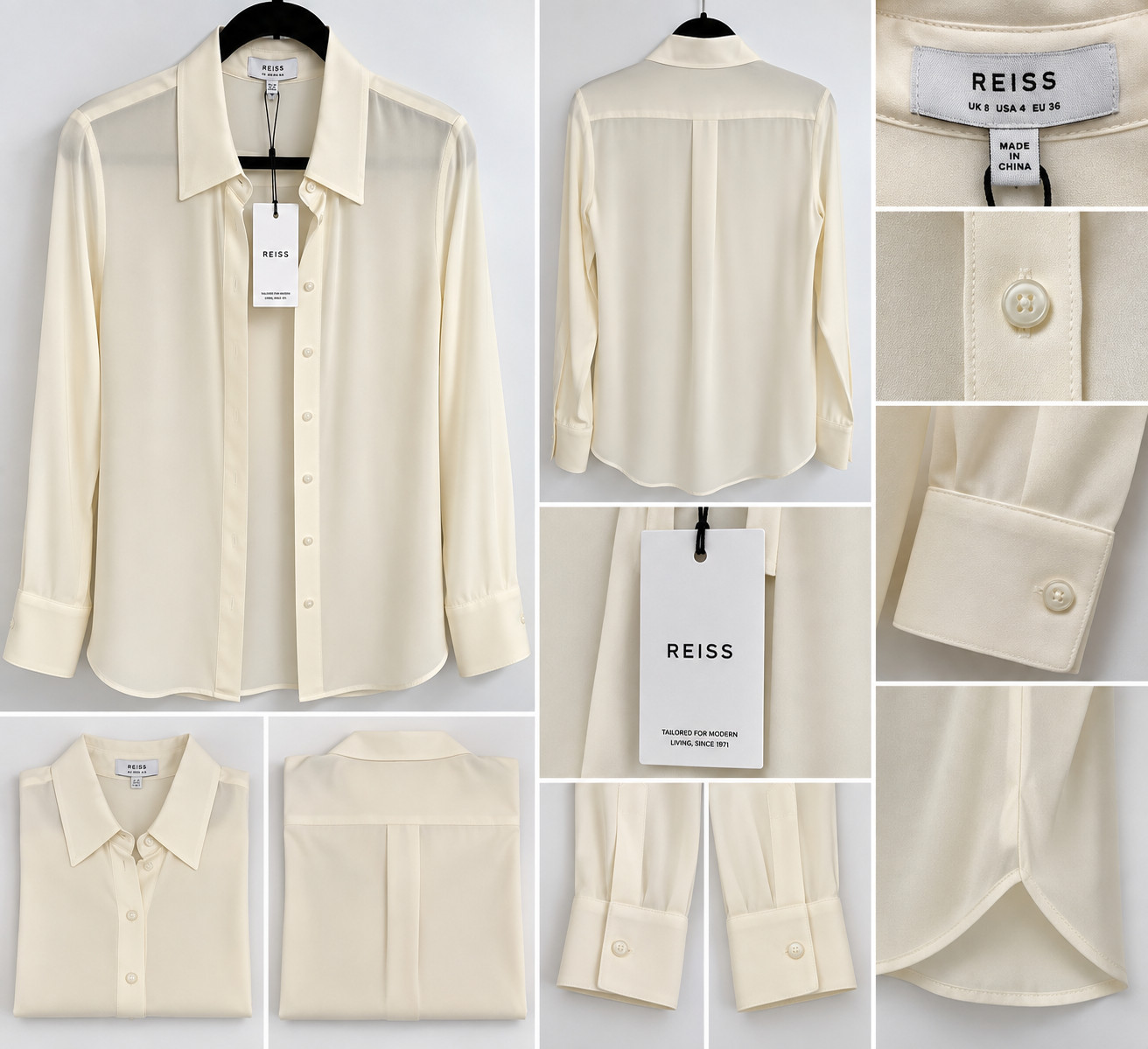 reiss cream blouse reiss cream blouse