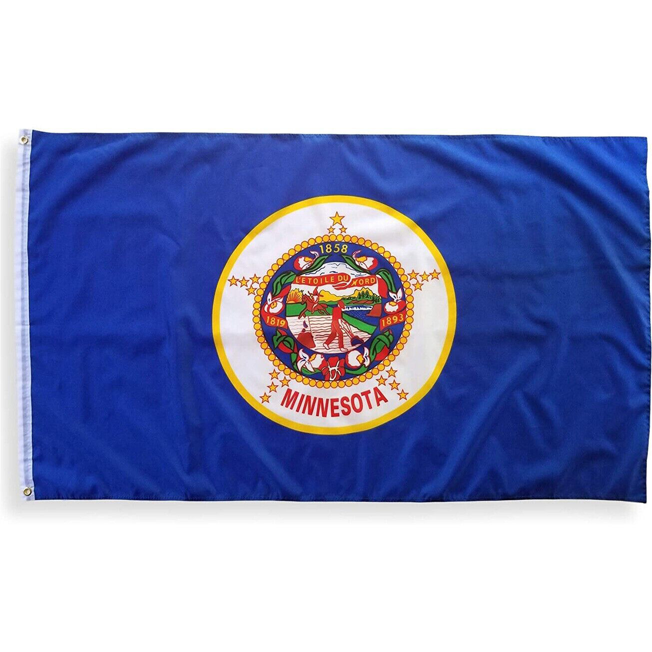 3x5 State of Minnesota Flag 3'x5' House Banner Super Polyester Grommets 3x5 State of Minnesota Flag 3'x5' House Banner Super Polyester Grommets