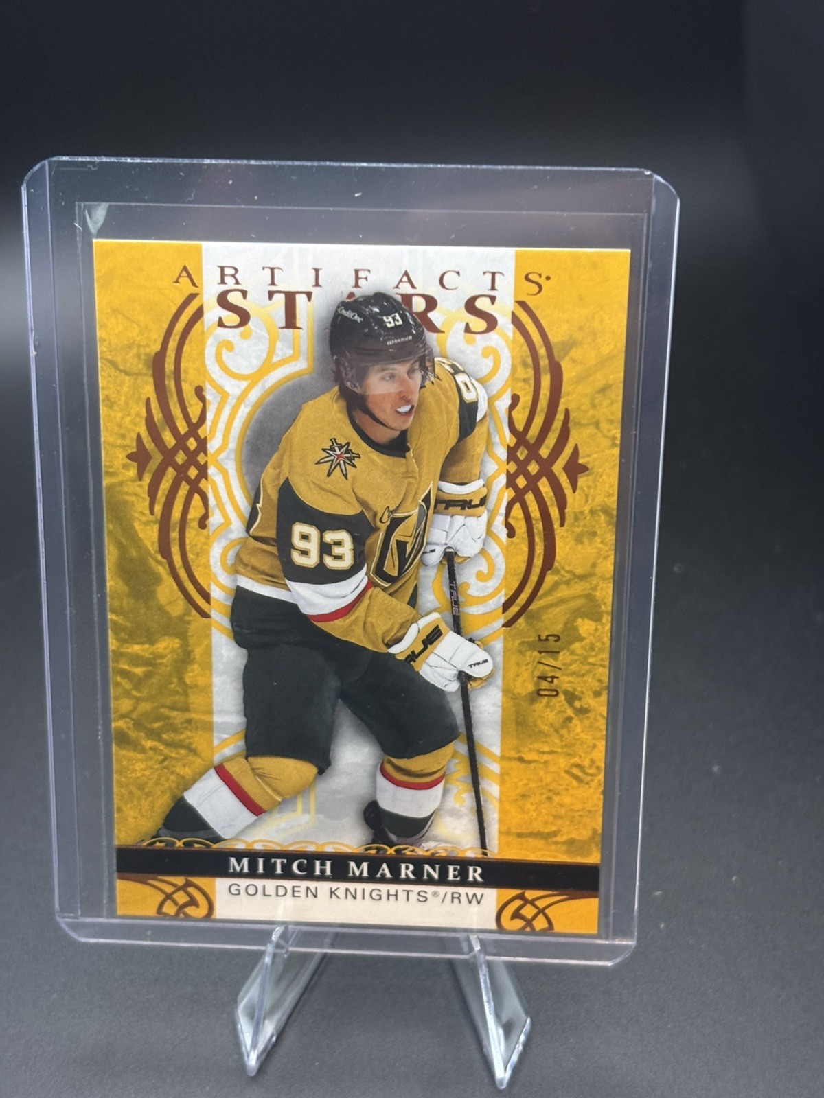 2026-27 Upper Deck Artifacts Mitch Marner #146Amber Golden Knights SSP /15