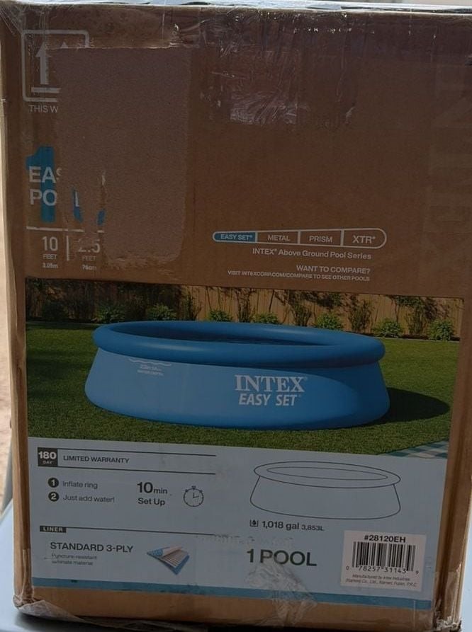 Intex EasySet AboveGround Inflatable Round Swimming Pool10ft x 30inModel 28120EH Intex EasySet AboveGround Inflatable Round Swimming Pool10ft x 30inModel 28120EH