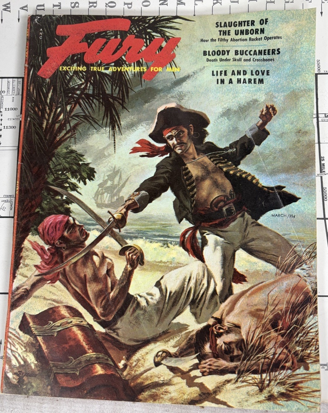 Three Fury Magazines 3/1955 - 8/1955 and 12/1955 Three Fury Magazines 3/1955 - 8/1955 and 12/1955