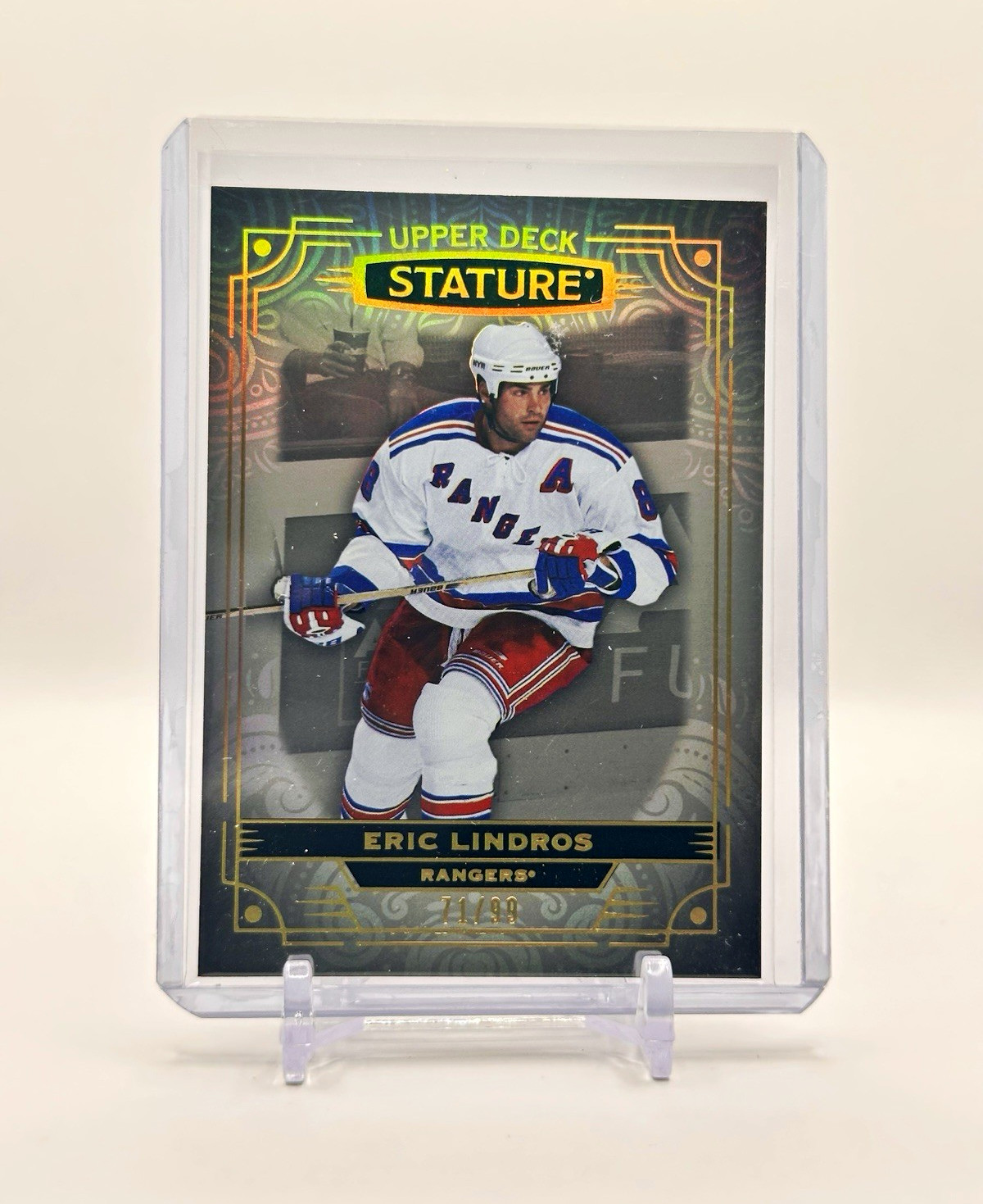 Upper Deck 2022-23 Stature Eric Lindros The Alumni Photo Variant /99 #12