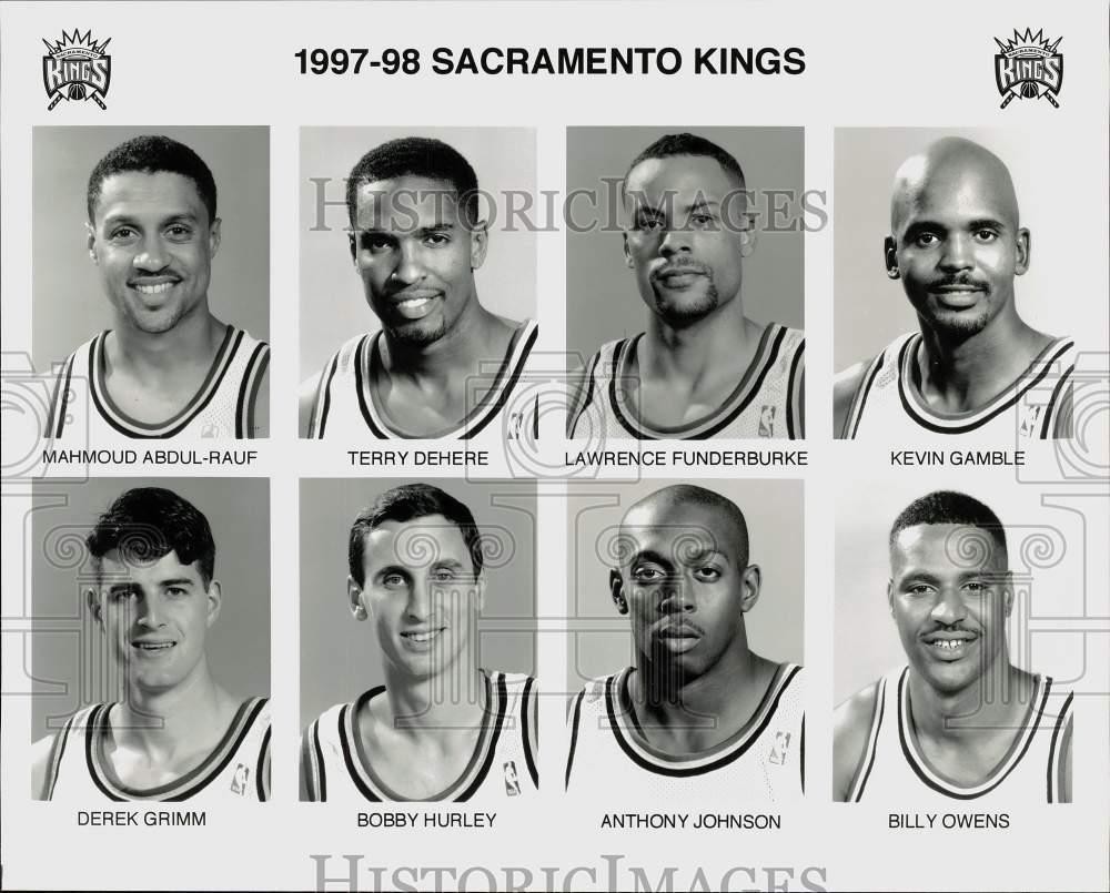 1997 Press Photo Sacramento Kings Basketball Player Headshots - srs01087