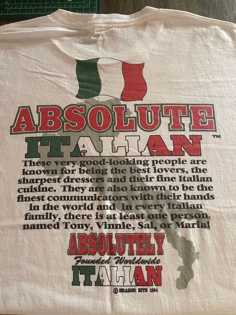 Vintage 1994 Absolute Italian Wild Oats T-Shirt Size L Single Stitch Rare USA Vintage 1994 Absolute Italian Wild Oats T-Shirt Size L Single Stitch Rare USA