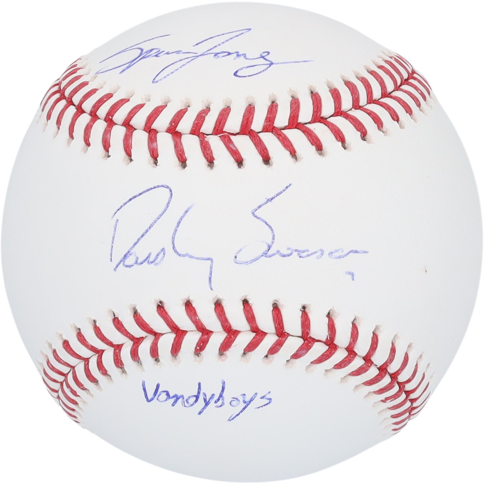 Spencer Jones Yankees and Dansby Swanson Cubs Signed Baseball w/Vandy Boys Insc