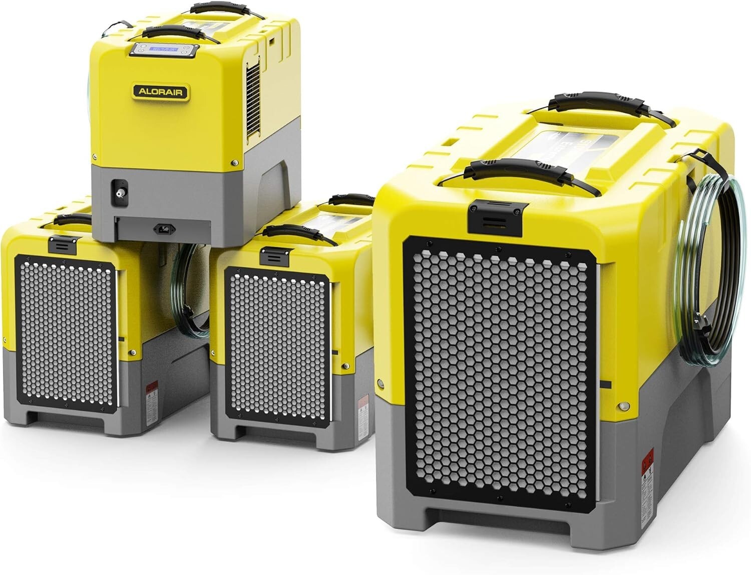 ALORAIR 4Pcs 180Pints LGR Commercial Dehumidifier with Pump For Basement