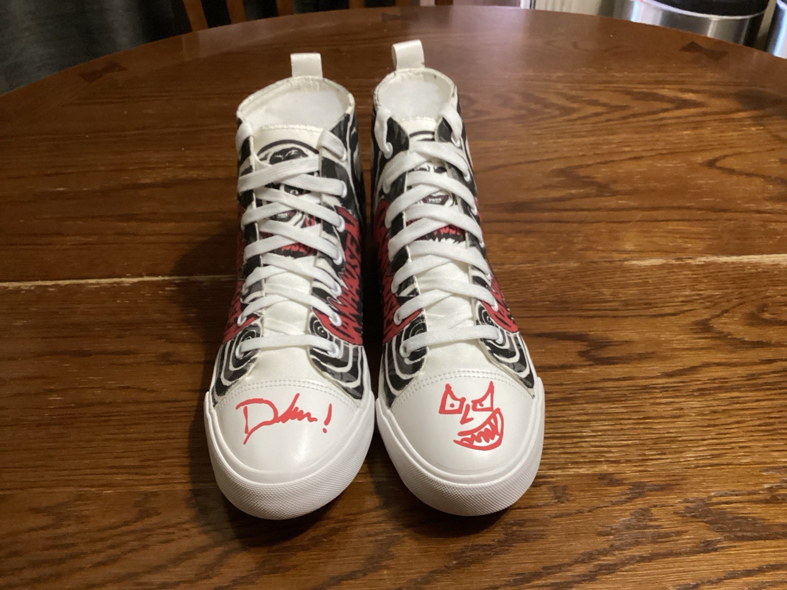 Danhausen Autographed Signed Super Kick Shoes Size 8 Danhausen Autographed Signed Super Kick Shoes Size 8