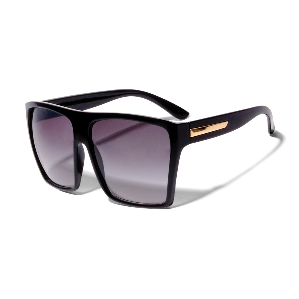 ShadyVEU- Womens Big XL Large Square Trapezoid Shape Oversized Trendy Sunglasses