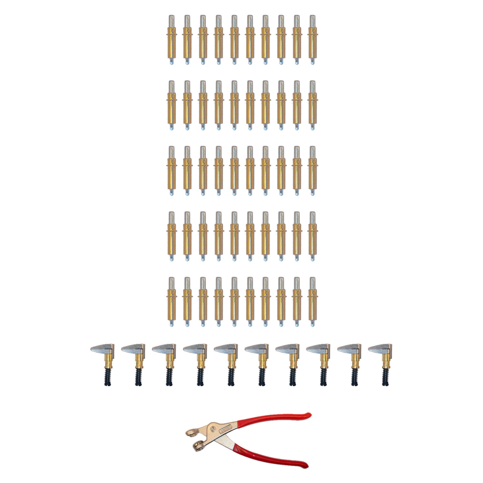 61-Pc Cleco Kit 50 x 3/16 Fasteners 10 Side Clamps + Pliers