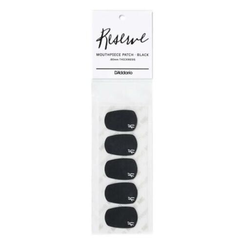 5-Pack D\'Addario Reserve Mouthpiece Patch for Clarinet or Saxophone, Black .80mm
