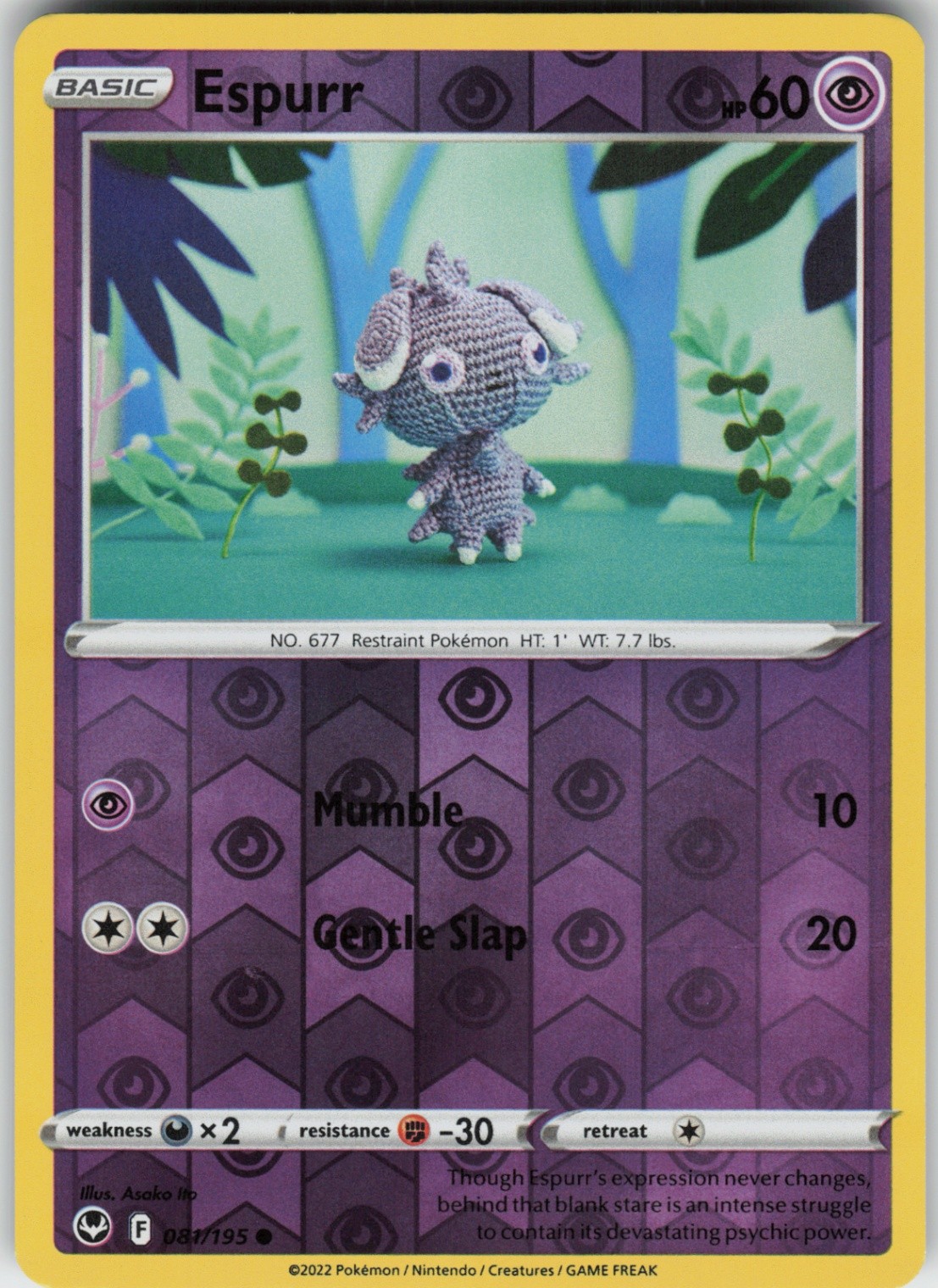 PO-04 Reverse Holo Espurr 081/195 Common SWSH12: Silver Tempest PO-04 Reverse Holo Espurr 081/195 Common SWSH12: Silver Tempest