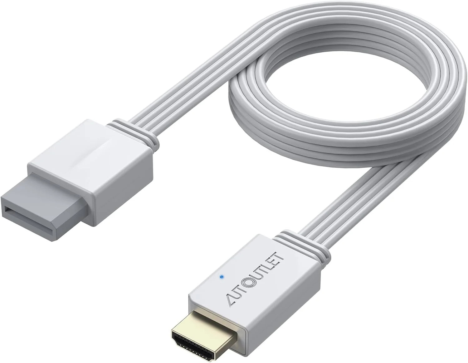 AUTOUTLET Wii to HDMI Converter 1080P 5ft 150cm Adapter HDMI Cable Output AUTOUTLET Wii to HDMI Converter 1080P 5ft 150cm Adapter HDMI Cable Output