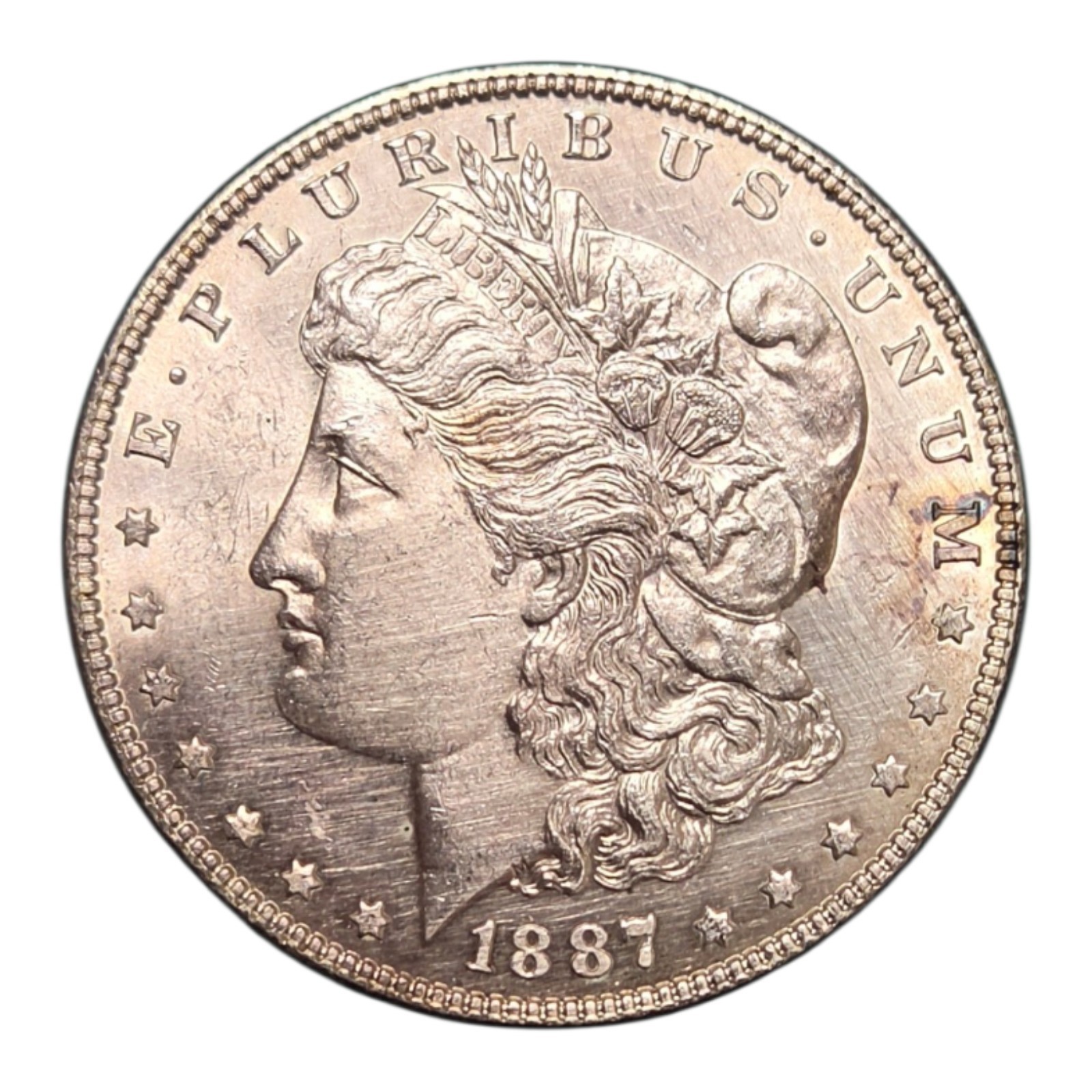 1887 P Morgan Silver Dollar Us Coin Au+ Details Philadelphia Mint 1887 P Morgan Silver Dollar Us Coin Au+ Details Philadelphia Mint