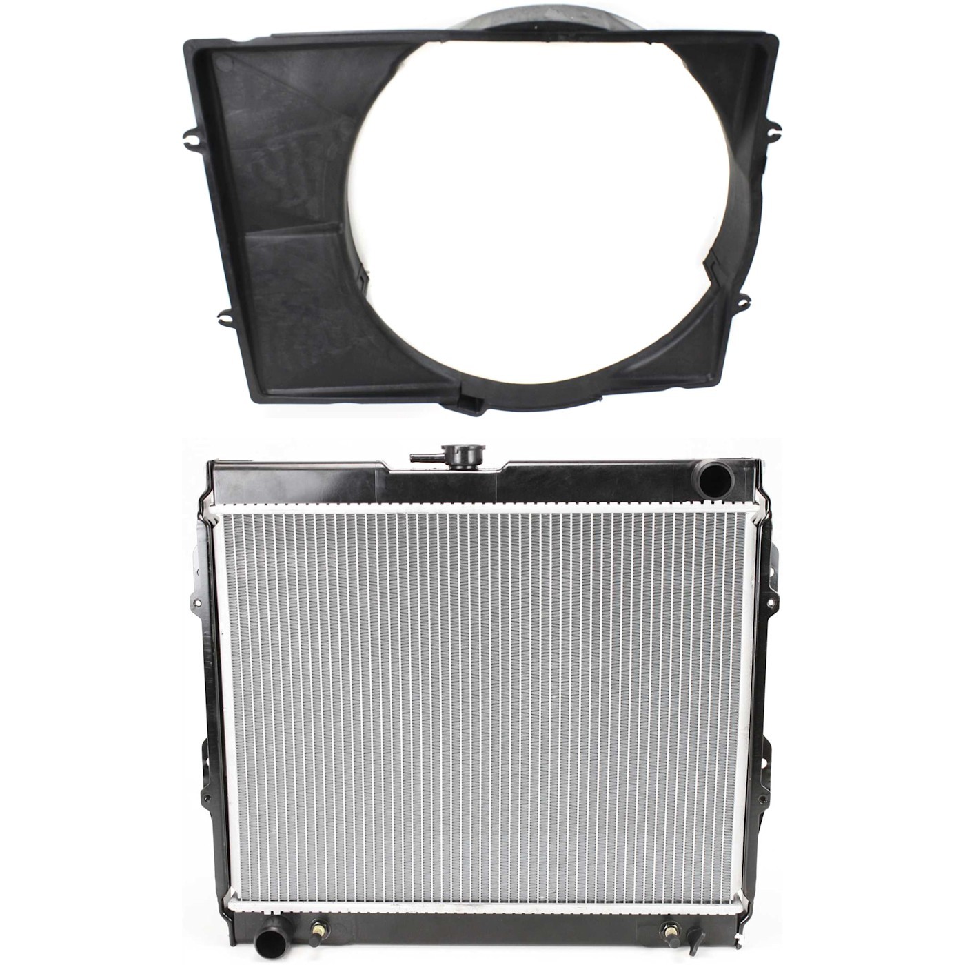 Radiator Kit For 1984-1995 Toyota Pickup with Fan Shroud 4 Cyl. Eng. 1640035360