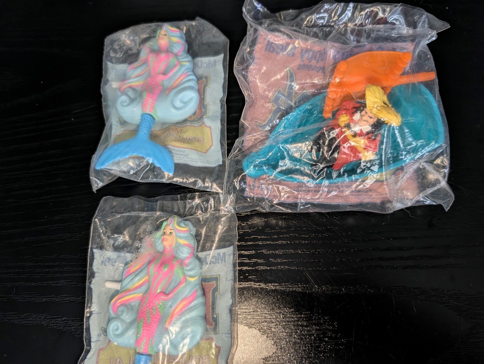 Vintage 1991 McDonald's Hook Movie Happy Meal Toys Lot Sealed Captain Hook Merma