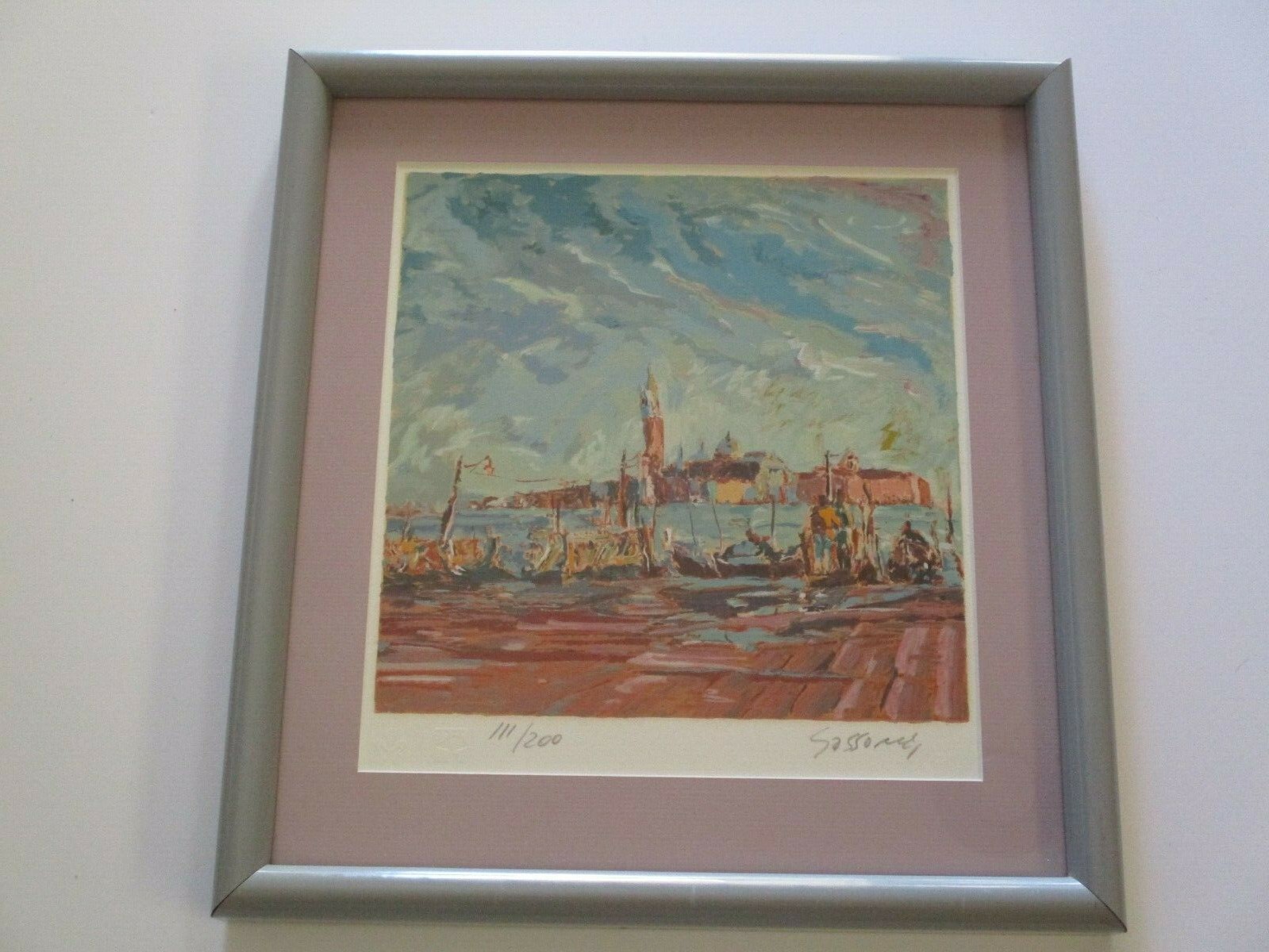 VINTAGE MARCO SASSONE SERIGRAPH SILKSCREEN SIGNED LIMITED EDITION IMPRESSIONIST