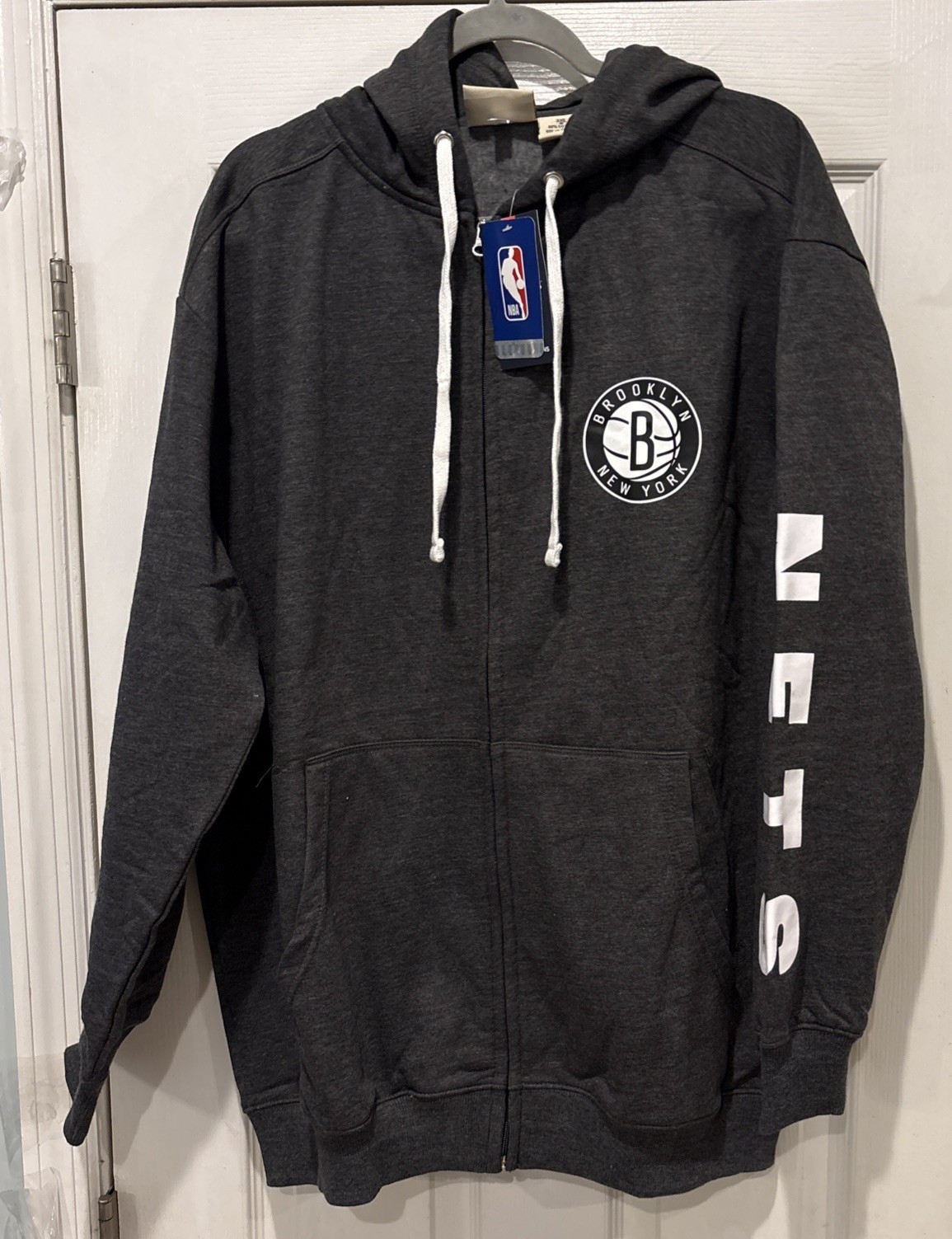 FANATICS ~ BROOKLYN NETS Men's Big & Tall Size 3XL Full-Zip HOODIE Sweatshirt FANATICS ~ BROOKLYN NETS Men's Big & Tall Size 3XL Full-Zip HOODIE Sweatshirt