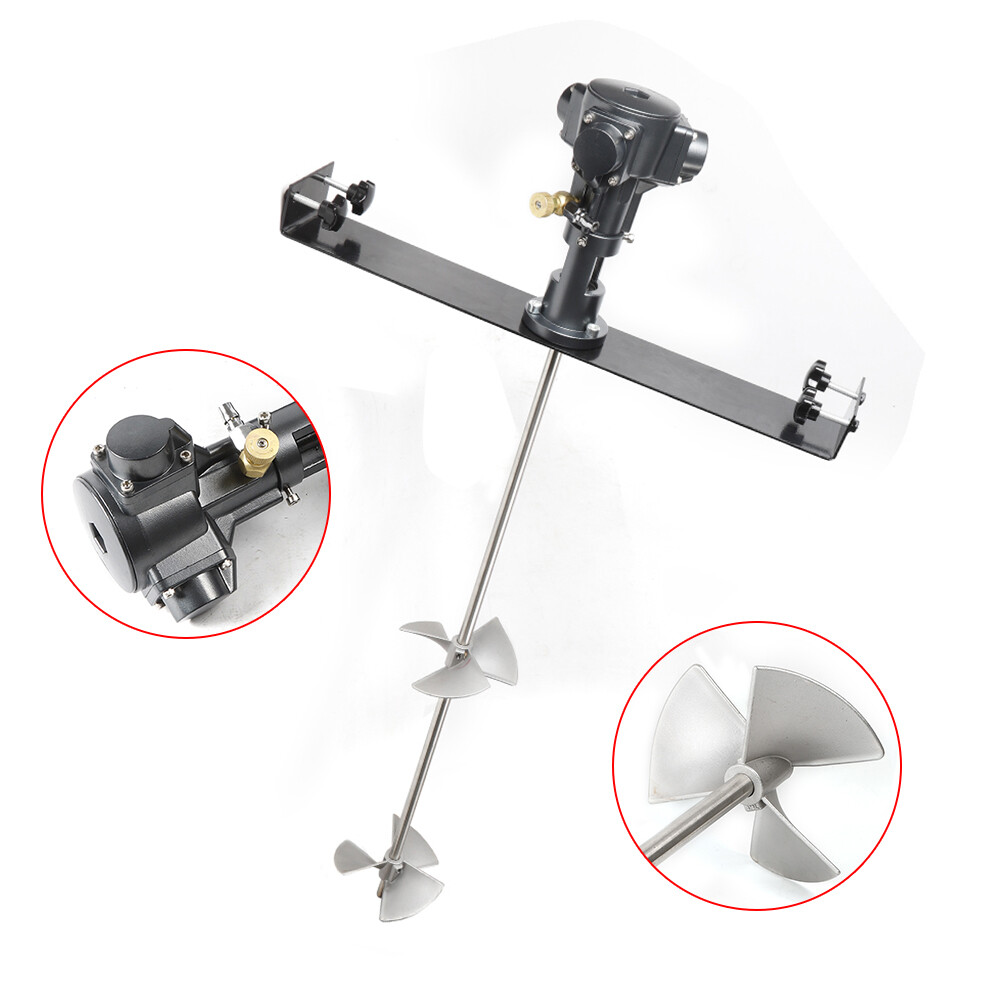50 Gallon Pneumatic Barrel Mixer with 1/2 Hp Motor for Efficient Mixing