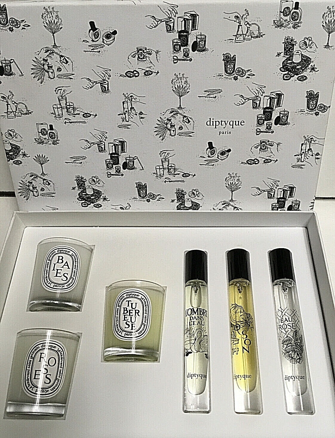 Diptyque Set of Candles & EDP indulge yourself with a Rare Set Amazing price NIB
