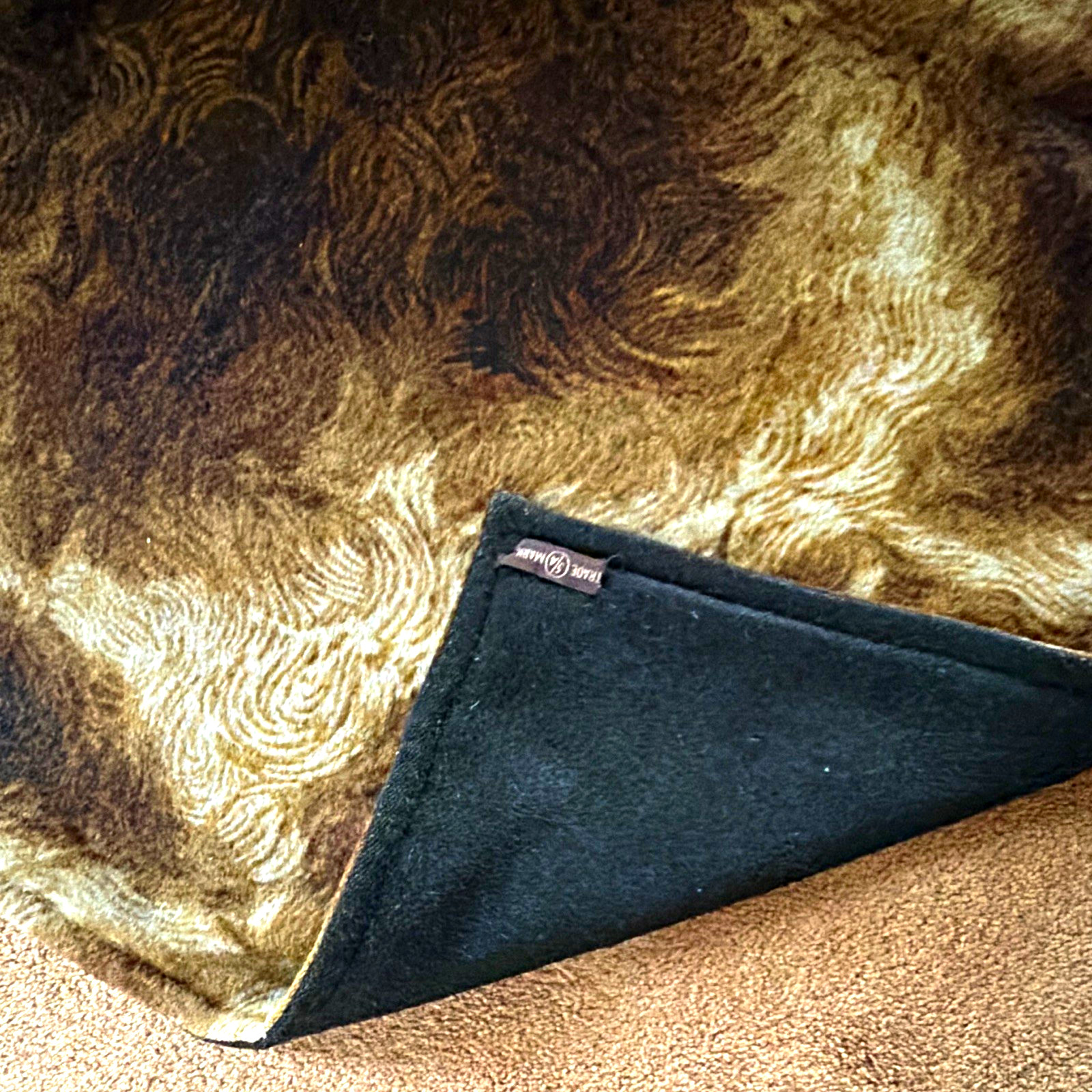Antique 19th Century 5/A Trademark Plush Carriage Lap Robe / Sleigh Blanket Antique 19th Century 5/A Trademark Plush Carriage Lap Robe / Sleigh Blanket