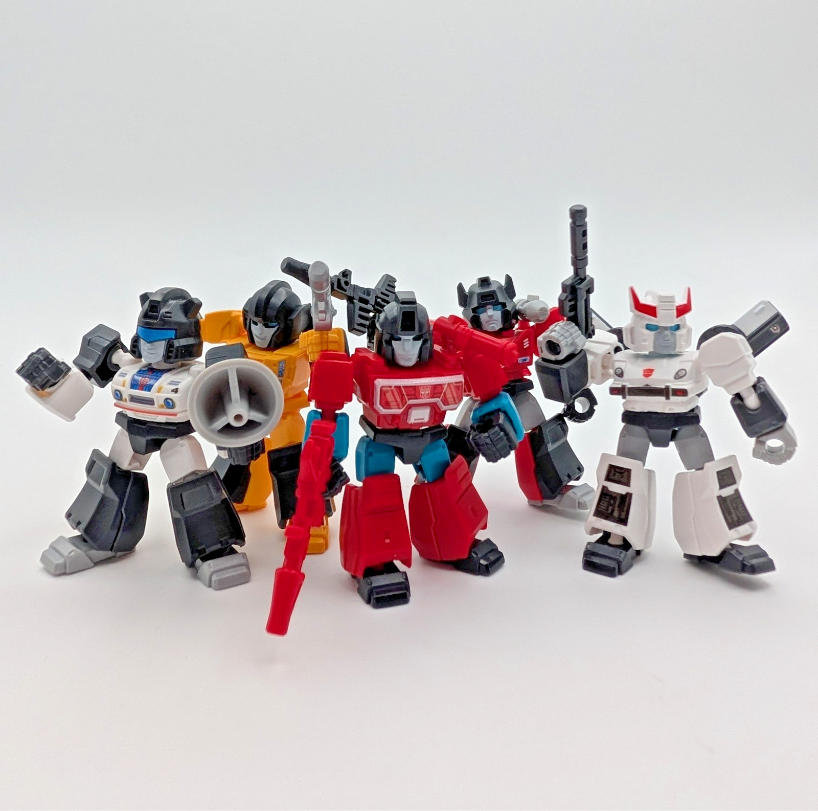 COMBO Blokees TF Defender Autobot Jazz, Sunstreaker, Sideswipe, Perceptor, Prowl COMBO Blokees TF Defender Autobot Jazz, Sunstreaker, Sideswipe, Perceptor, Prowl