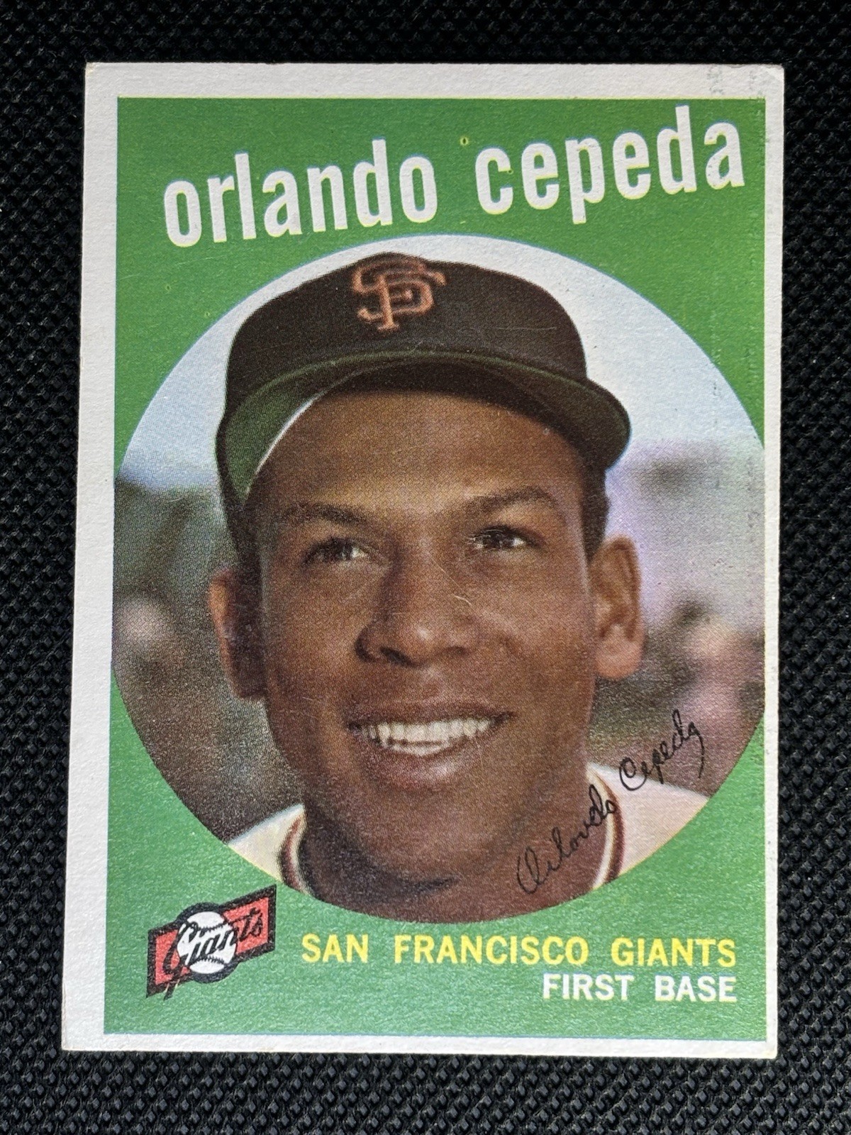 Orlando Cepeda 1959 Topps #390 San Francisco Giants HOF EX 2nd Year Orlando Cepeda 1959 Topps #390 San Francisco Giants HOF EX 2nd Year