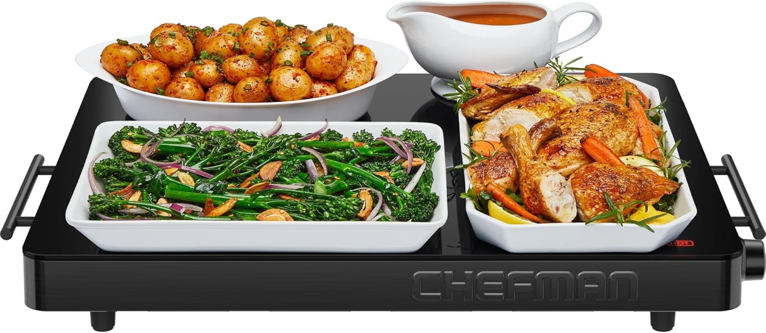 Chefman Electric Warming Tray w/ Adjustable Temperature Control (Open Box)