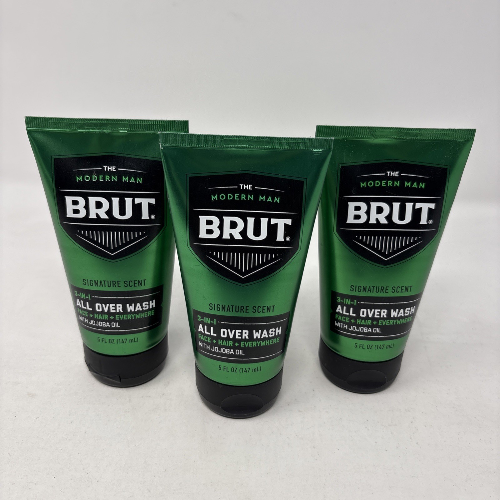 3 PACK Brut Modern Man 3 in 1 All Over Wash With Jojoba Oil, Signature Scent 5oz 3 PACK Brut Modern Man 3 in 1 All Over Wash With Jojoba Oil, Signature Scent 5oz