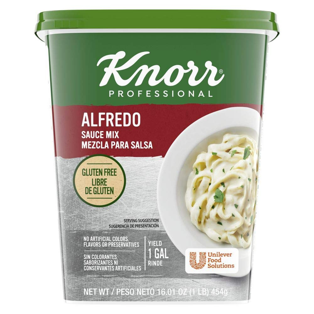 Knorr Professional Classic Alfredo Sauce Mix Pack of 4 Gluten Free 1.1 Pound