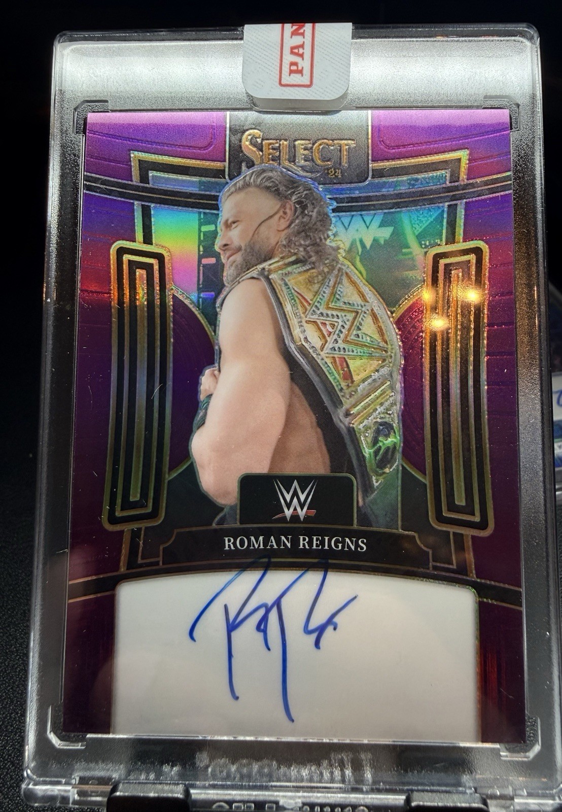 WWE Roman Reigns 2024 SG-RRN Panini Select Autograph Purple /35 Panini sealed WWE Roman Reigns 2024 SG-RRN Panini Select Autograph Purple /35 Panini sealed
