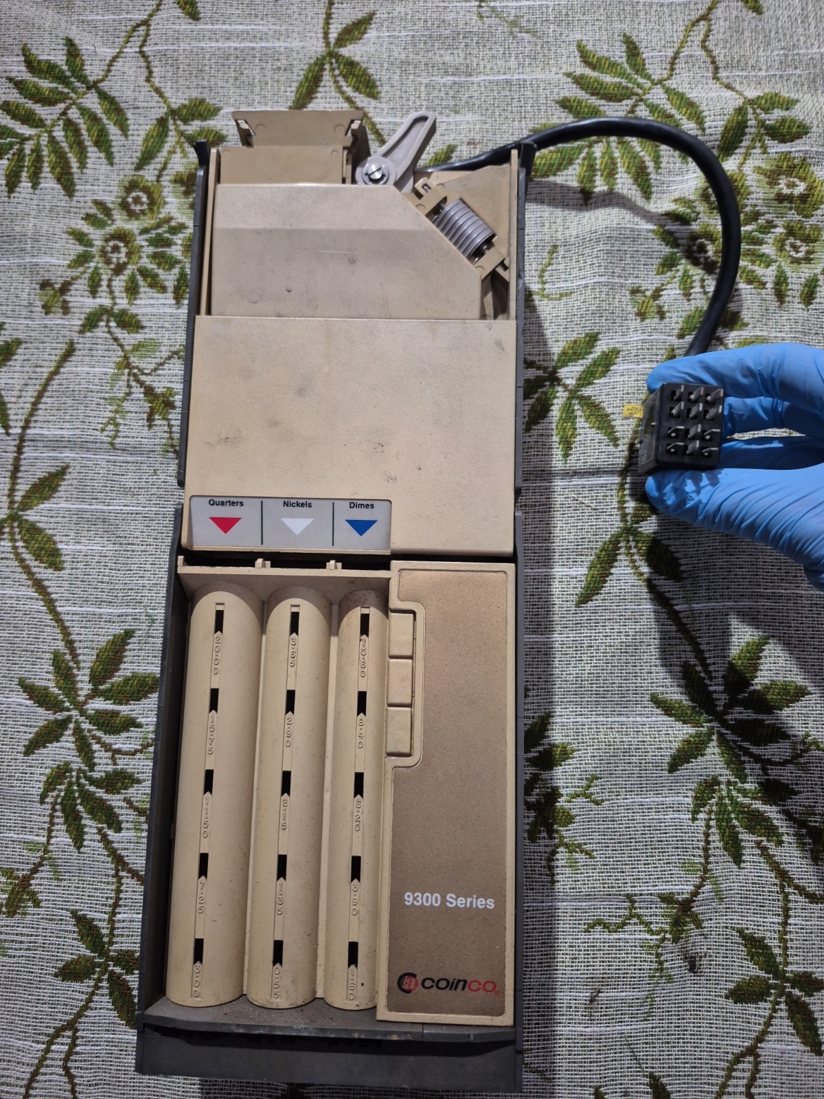 Coinco 9300-L 117V 12-Pin Coin Changer Rowe 448 Food Vending Machine Tested...