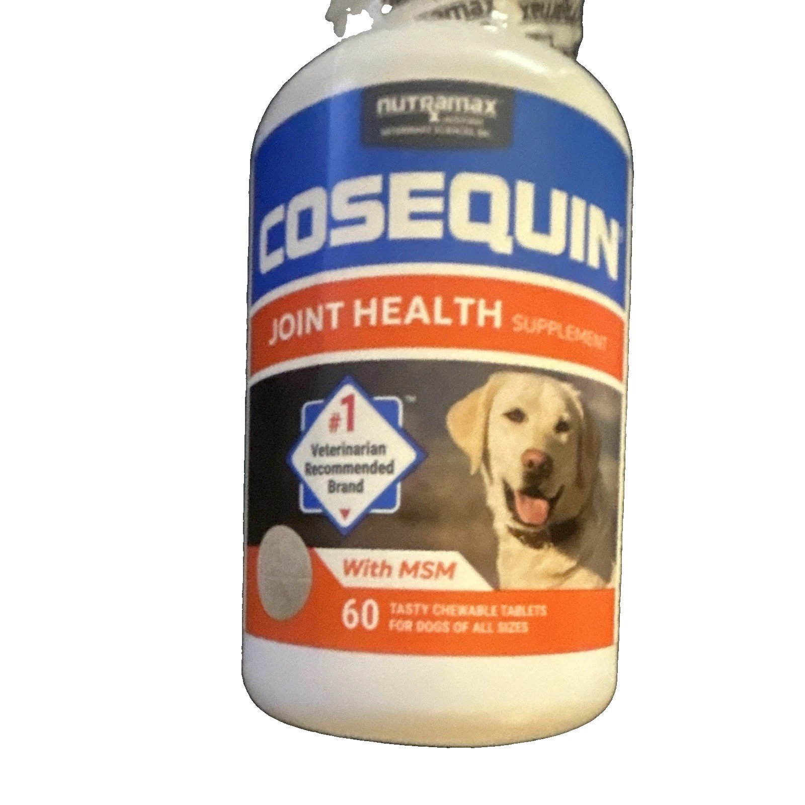 Nutramax Cosequin Joint Health w/ MSM Chewable Tablets 60 ct, Adult L Dog