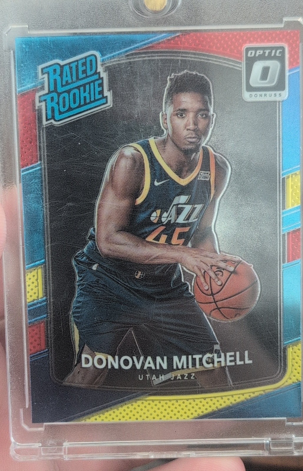 2017-18 Panini Donruss Optic - Rated Rookie Donovan Mitchell #188 Red &...