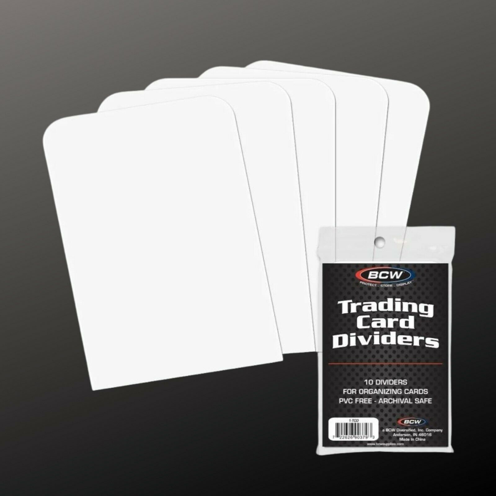 50 (5 Packs of 10) BCW Trading Card Dividers - Standard, Brand New (1-TCD) 50 (5 Packs of 10) BCW Trading Card Dividers - Standard, Brand New (1-TCD)