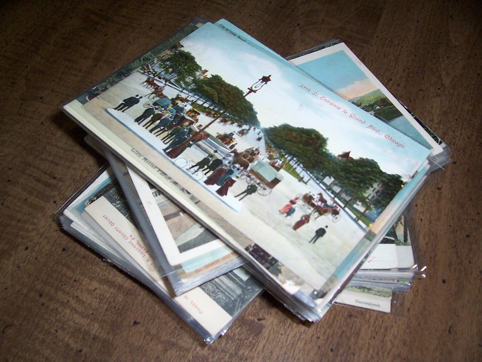 100 Pre-Linen postcard lot ~ early 1900's - 1930's ~ 4 cents each 100 Pre-Linen postcard lot ~ early 1900's - 1930's ~ 4 cents each