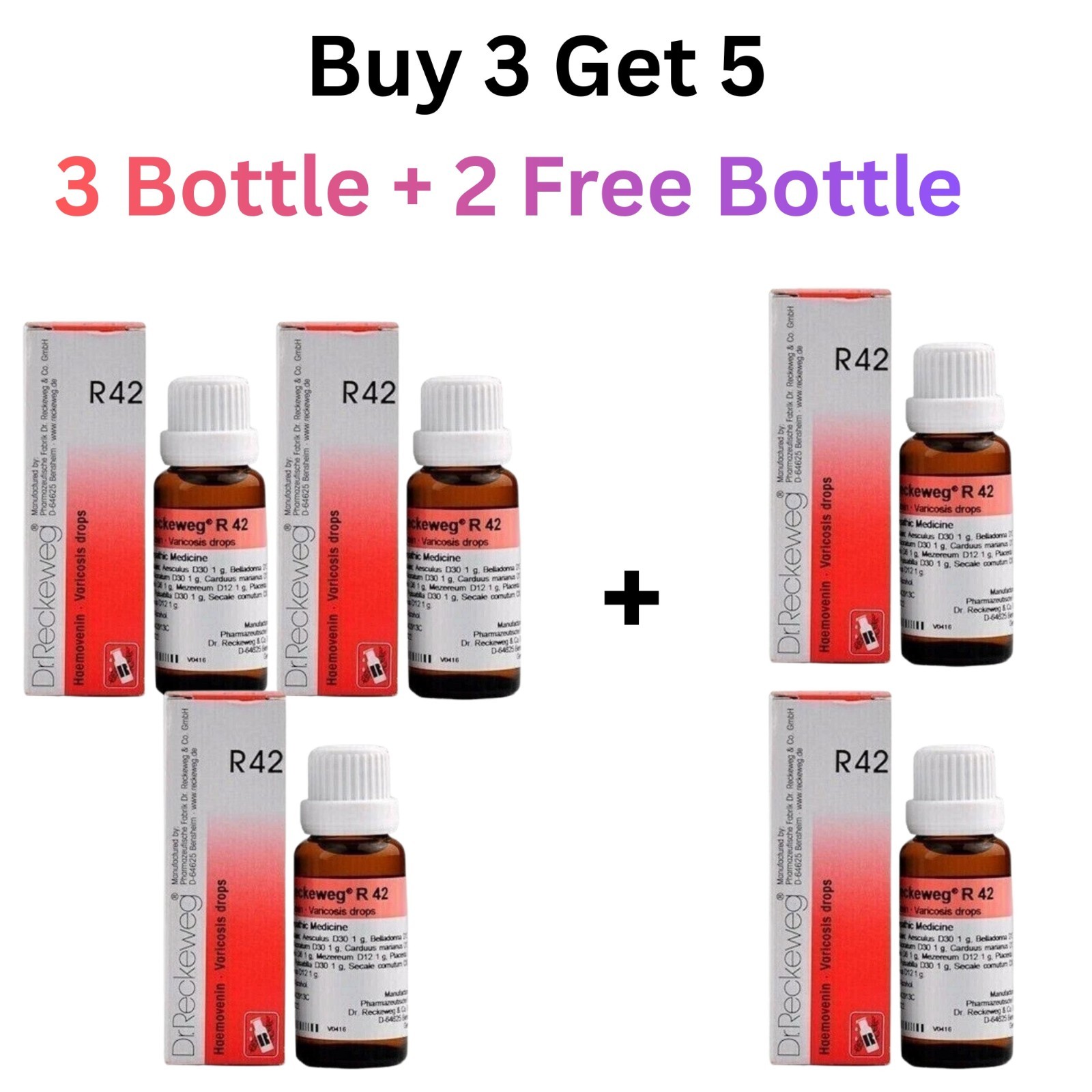 Dr. Reckeweg R42 Homeopathic Formula 22ml Buy 3 Get 5  World Wide