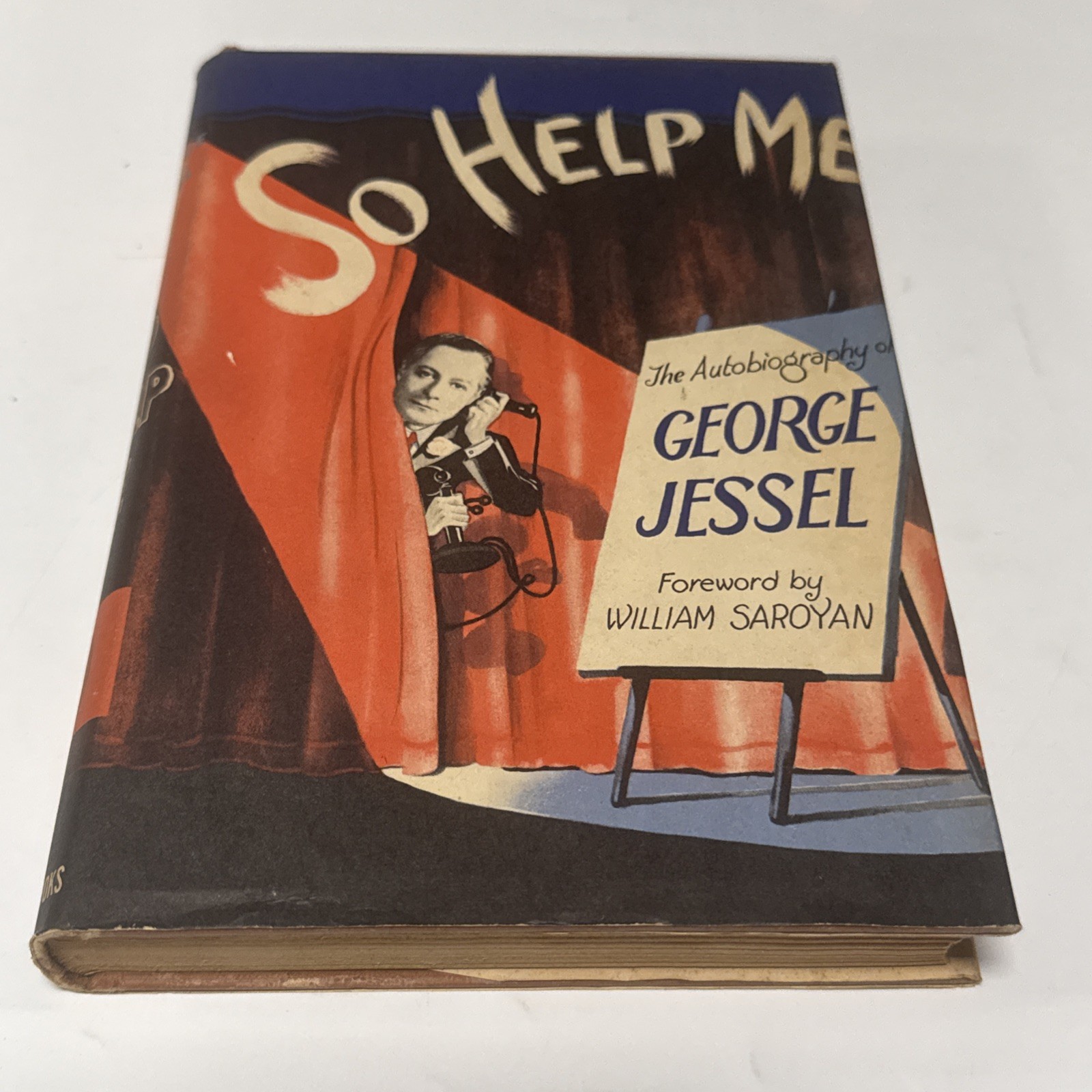 Vintage 1944 So Help Me Autobiography George Jessel Tower Books Edition w/ DJ Vintage 1944 So Help Me Autobiography George Jessel Tower Books Edition w/ DJ