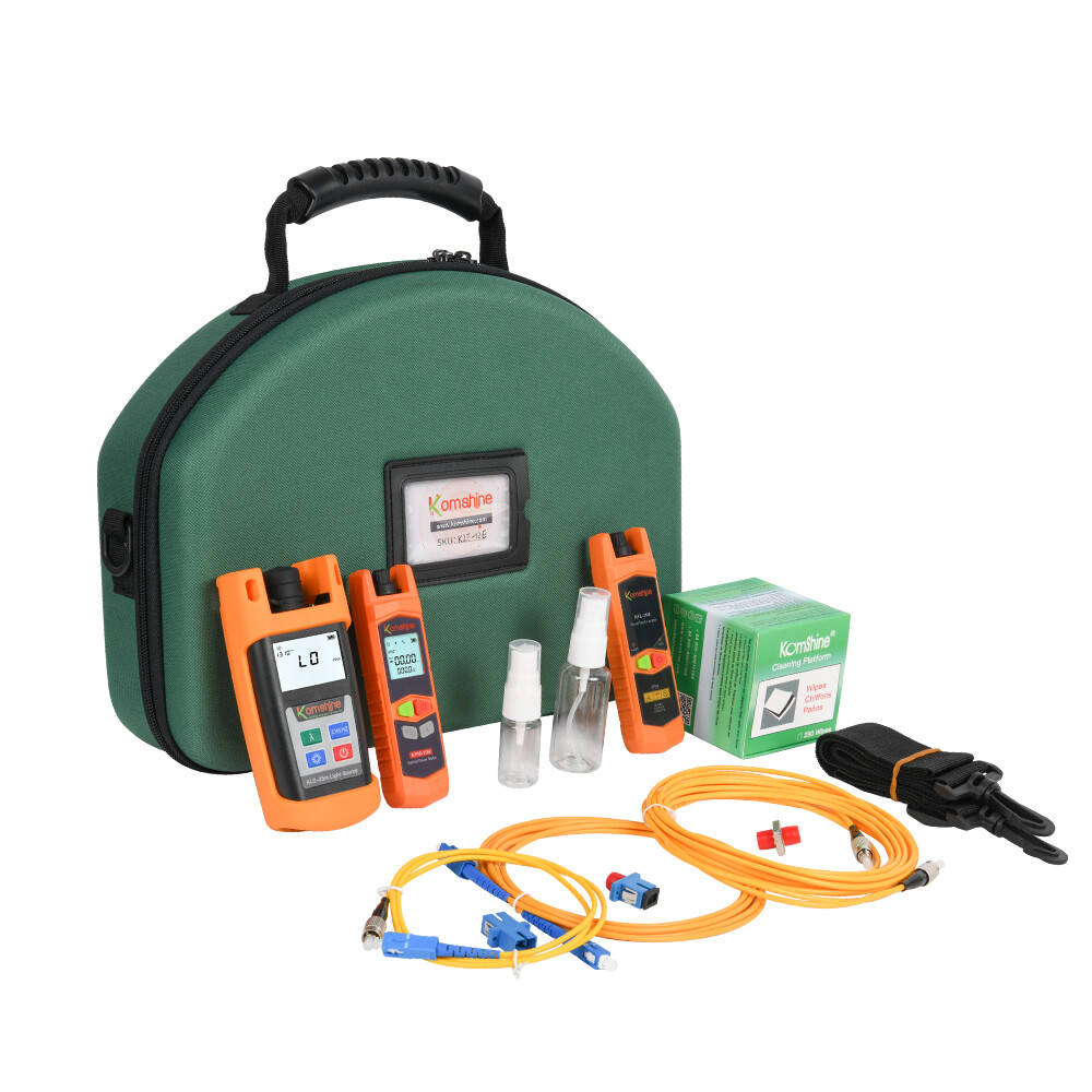 Komshine FTTH Fiber Optical Tool Kits Fiber Loss Test Tools Include OPM+OLS+VFL