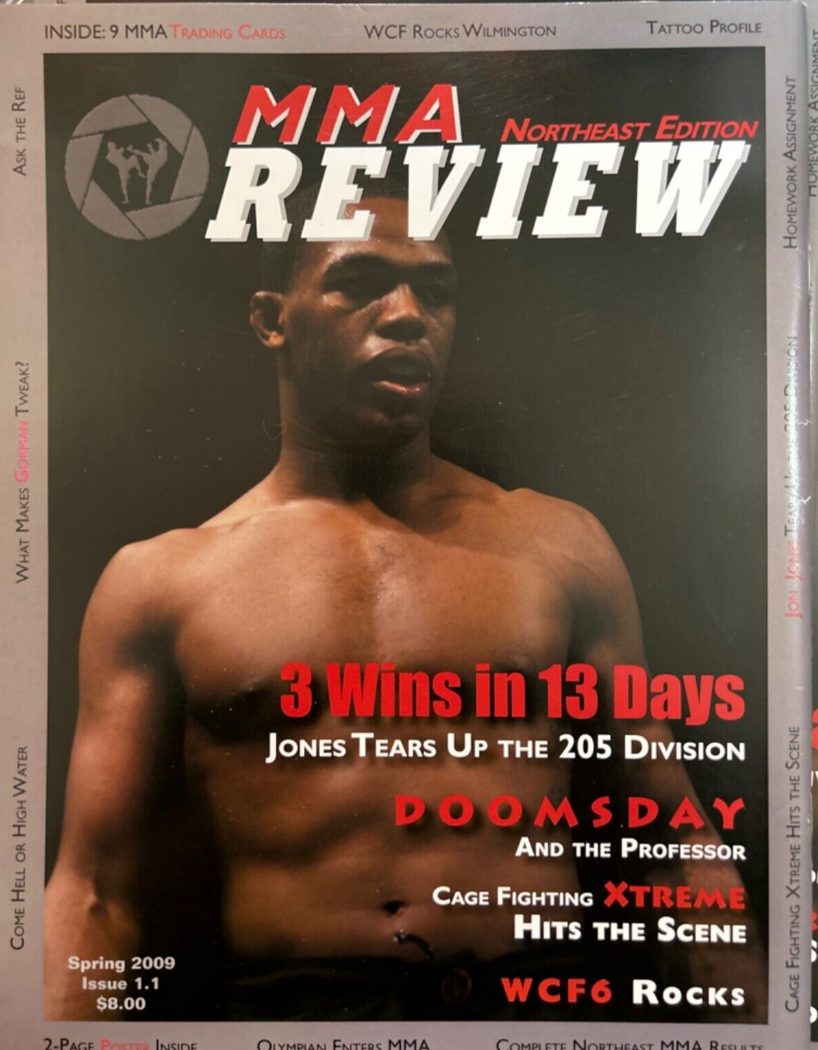 Jon Jones Pre-UFC Rookie Card Insert MMAPHOTO MAGAZINES 2009
