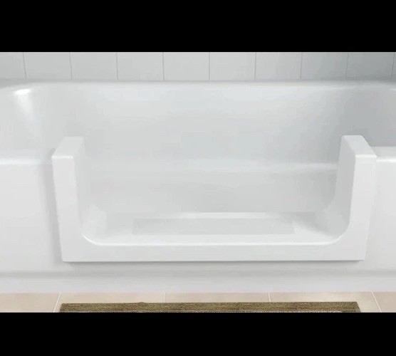 Walk-In Bath Tub Shower Quick Tub Step-Through Insert DIY White